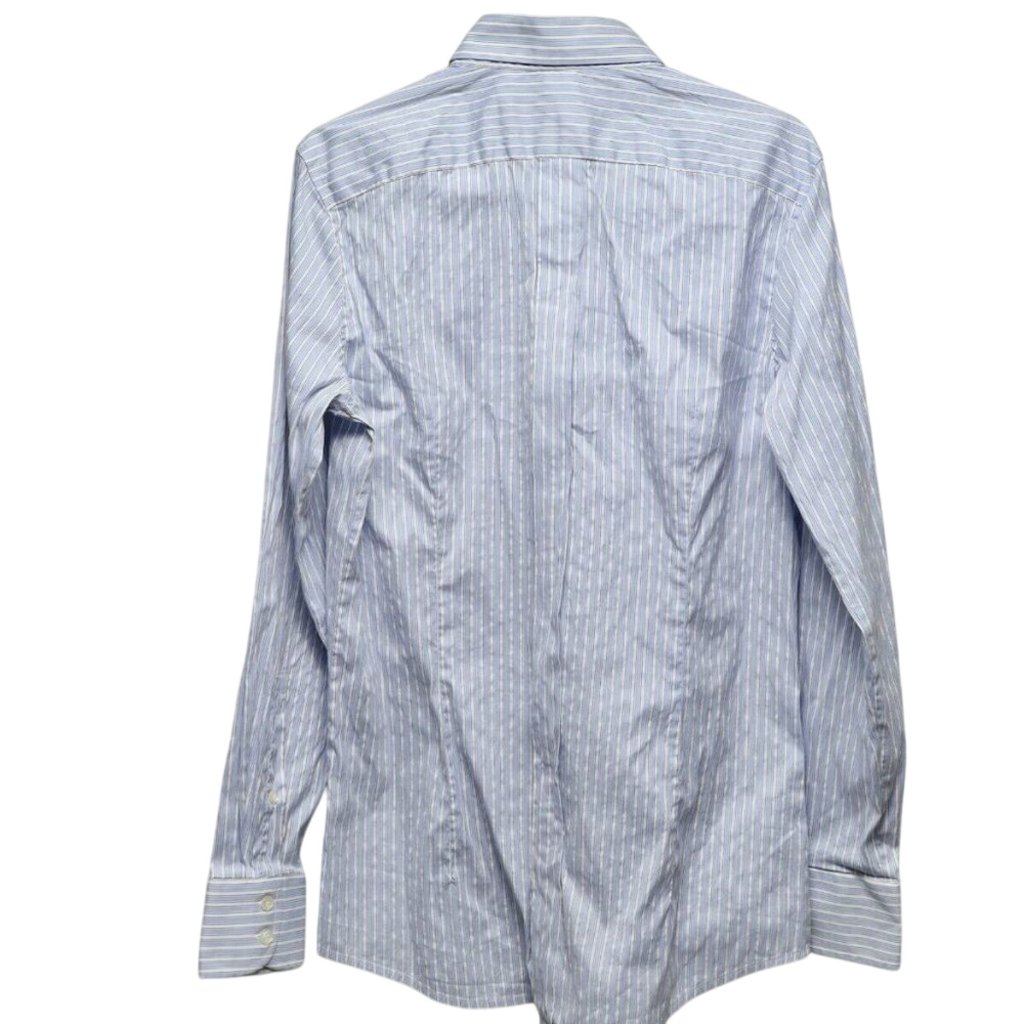 United Colors Of Benneton Stripe Button Shirt Large-Euc — image 2 of 5